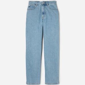 Everlane Curvy Way High jeans in light indigo with 27.5” inseam in size 25